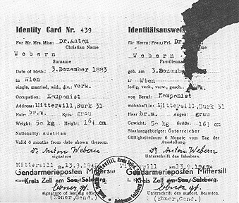 Webern id card